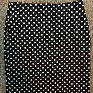 White House Black Market Polka Dot Skirt